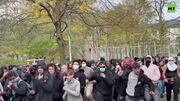 اعتراض دانشجویان در قلب اروپا | پلیس بلژیک با گاز اشک‌آور به خیابان آمد