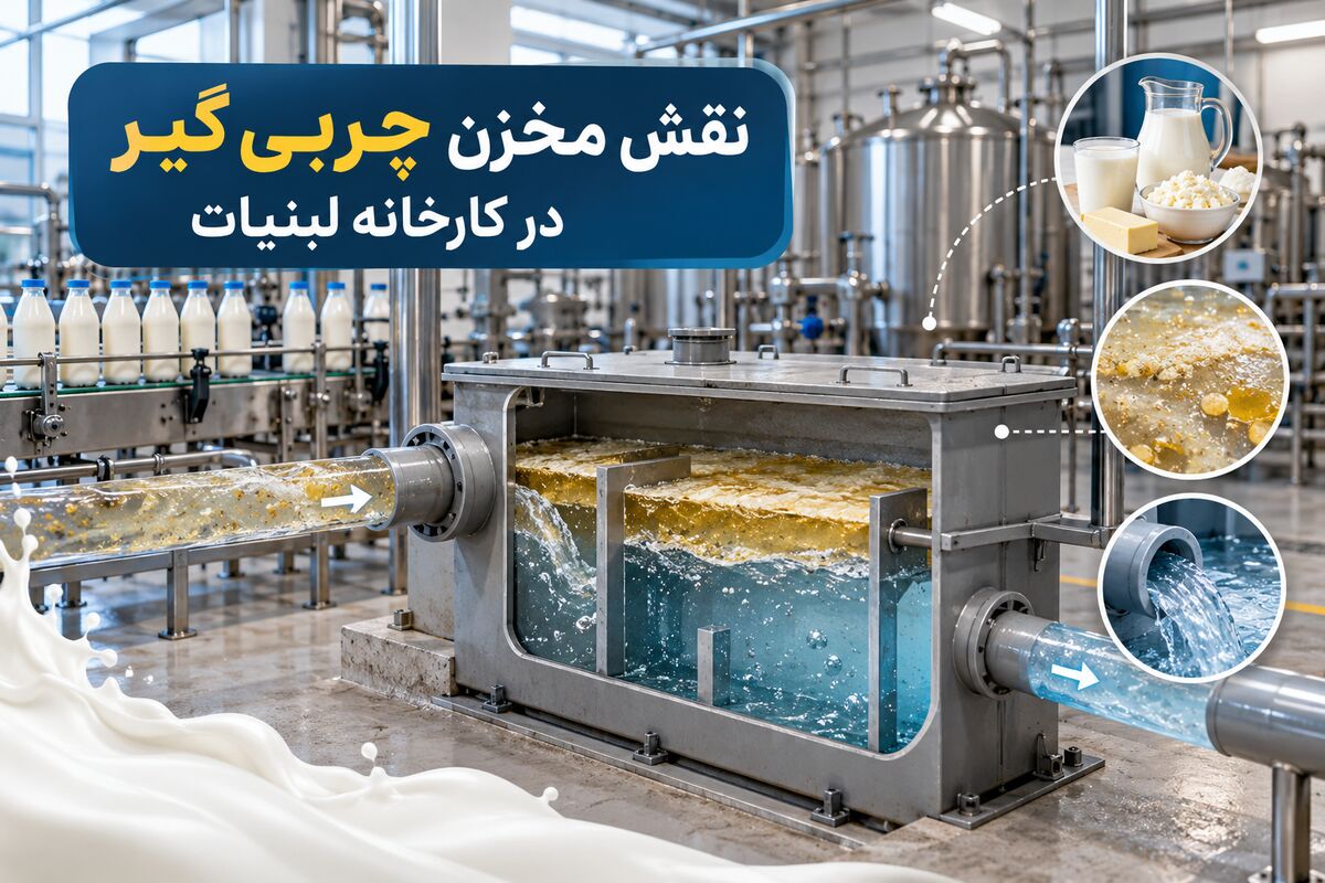 نقش مخزن چربی گیر در کارخانه لبنیات