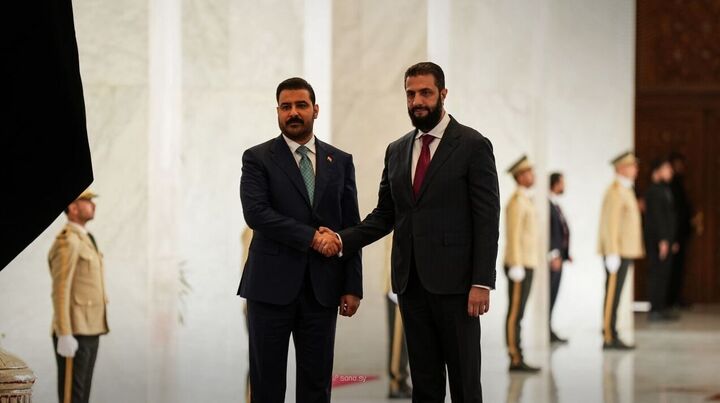 دیدار الزیدی با الشرع در دمشق؛ تاکید بر توسعه همکاری دوجانبه و تقویت ثبات منطقه‌ای